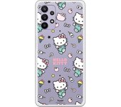 Funda original compatible con Samsung Galaxy A32 5G - Hello Kitty patron stickers