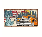 Vintage USA Route 66 Illinois Plate State Number Plate Brand Decorative Metal Sign Garage Club Man Cave Wall Industrial Decor
