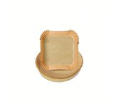 50pcs/Set Air Fryer Disposable Paper Parchment Wood Pulp Steamer Cheesecake Air Fryer Accessories Baking Paper For Air Fryer