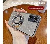 Gradient Glitter CD Ring Phone Case for OPPO Reno 11 10 8 7 6 5 4 Lite 2F 2Z 4Z 5Z 6Z 7Z 8Z 8T 5G FIND X3 X5 Lite X6 Pro Cover
