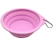 650ML And 350ML Portable folding silicone bowl for pets, dog rice bowl, dog food bowl, cat drinking water dog bowl