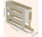 4 Layers Automatic Rolling Egg Holder Rack Fridge Egg Storage Box Container Kitchen Refrigerator Egg Dispenser Kitchen Organizer