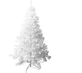 Gerimport Árbol de Navidad Blanco 210 Cm - 685 Puntas - Fácil de Montar - PVC y Acero - Decoración Navideña