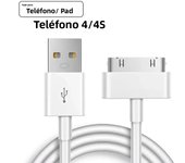 30 Pin USB Charger Cable For IPhone 4 4s 3G 3GS IPad 1 2 3 IPod Adapter Accessories Nano Touch Charging Data Cable Usb Charger