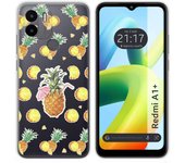 Funda Silicona Transparente para Xiaomi Redmi A1 Plus diseño Piña Dibujos
