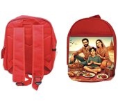 MERCHANDMANIA PACK MOCHILA ROJA Y ESTUCHE familia playa comida fiesta vacaciones niños school material
