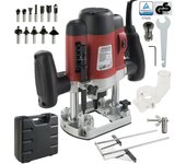 AREBOS Fresadora Electrica Profesional 1200W Caja 12 Fresas