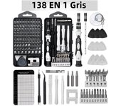 Precision Screwdriver Set,WOZOBUY 115/122/138 in 1 Computer Screwdriver Kit,Electronics Tool Kit for Tablet,iPhone, PS4 Repair