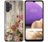 Tumundosmartphone Funda Gel Tpu para Samsung Galaxy A32 5G diseño Madera 08 Dibujos