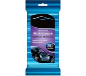 Tradineur - Toallitas para coches multiusos - Limpieza en un Instante - 20 Unidades - Perfume limón - Sin cera
