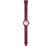 HIP HOP MUJERES SPARKLING MANIA reloj MONO-BLANCO esfera CUARZO movimiento y SILICONA BURGUNDY CORREA HWU1022