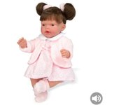 Muneca Elegance Hanne Rosa C/ Mecanismo Risa 28cm EN CAJA REGALO