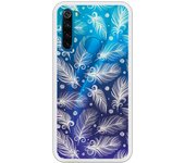 Funda compatible con Xiaomi Redmi Note 8 - Patron plumas blancas