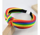 3cm wide Pride Moon Rainbow knotted print headband hair bands women hair accessories