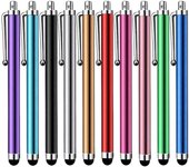 Lápiz óptico (paquete de 10) Lápices capacitivos universales para pantallas táctiles, tabletas, iPad Mini, iPad Pro, iPad Air y teléfonos inteligentes. Varios colores.