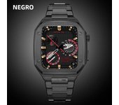 Luxury Modification Kit For Apple Watch Case 9 8 7 45mm 6 5 4 SE 44mm Refit Mod kit Metal Bezel Strap for iWatch 9 8 7 SE 6 5 4