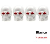 AUTCOAT 4Pcs/Set Skull Style Tire Valve Caps for Tires, Universal Stem Valve Caps, Attractive Dustproof Caps Car Accessories