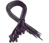 JARDIN202 - Bolsa de 100 UDS BRIDAS NYLoN 4,8X300MM Color negro