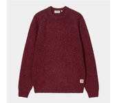 Jersey Granate Carhartt Anglistic Sweater Speckled Malbec