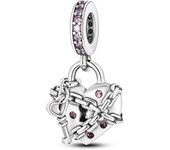 Pink Silver Plated Butterfly Flower Cat Girl Ballerina Shoe Charm Beads Fit Bracelet Necklace Pendant DIY Jewelry Making