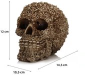 Resin Screw Gear Mechanical Style Skull Decorative Crafts Ornament Home Decor Statue Halloween Decoration Sculpture Skull Statue