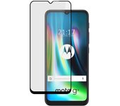 Tumundosmartphone Protector Cristal Templado Completo 5D Full Glue Negro para Motorola Moto G9 Play / E7 Plus Vidrio
