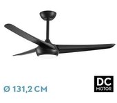 FABRILAMP Ventilador Dc Patras 24W Negro 3 Aspas 6 Velocidades