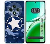 Tumundosmartphone Funda Silicona para Oppo Reno 12F 4G / 12 F 5G diseño Camuflaje 03 Dibujos
