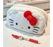 Hello Kitty Plush Bag Anime Sanrio Cinnamoroll Cosmetic Storage Bags Cartoon Kawaii Pachacco Pencil Case Girl Birthday Gifts