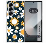 Tumundosmartphone Funda Carcasa Dura para Samsung Galaxy Z Fold 6 5G diseño Flores 08 Dibujos