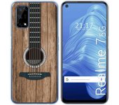 Tumundosmartphone Funda Gel Tpu para Realme 7 5G diseño Madera 11 Dibujos