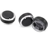 3pcs per set Aluminum Alloy Car Styling Air Conditioning Knob AC Knob Heat Control Switch Button Knob For Ford Focus MK2 MK3
