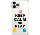 Funda compatible con iPhone 11 Pro - Keep Calm Circulos Blancos