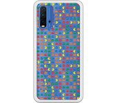 Funda compatible con Xiaomi Redmi 9T/Pocophone M3 - Patron Comecocos Fondo Clear