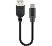 Cable USB-C Goobay 3.1 C-A 3.0 M/H 0,2M - Velocidad de Transferencia de Datos de 5 Gbps