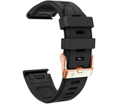 Wristband Replacement Strap For Garmin Fenix 7S 5S Plus 6S Pro Quick Fit Rose Gold Buckle Silicone 20mm Band Smartwatch Bracelet