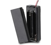 TECHZOCO Portapilas con Interruptor ON/Off, Soporte de Batería AA, Caja de Batería, Porta Pilas, Incluye Cable de 200mm, Voltaje Total: 3V (1.5V por Pila), Apto para 2 Pilas LR6 AA (FR6, HR6, LR6)
