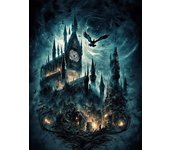 5d Diy Diamond Art Painting Kits Harry Potter Hogwarts Castle Moon Embroidery Jewelry Home Decor Cross Stitch Cartoon Kids Gift