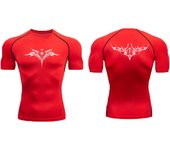 Anime Compression Shirt Men Print Breathable Football Fitness Tight Sportswear Althletic Quick Dry Rash Guard Gym Riding Tops