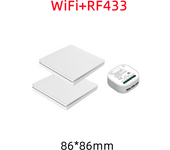 Tuya WiFi Smart Switch Set WiFi Wireless Remote Controller Timer No Battery Wall Panels Light Switch Work with Alexa WiFi Switch