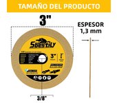 3pcs 75mm Diamond Saw Blade Metal Cutting Disc Mini Glass Grinding Wheel for Angle Grinder Ceramic Wood Steel Cutting Tool