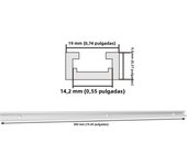 500MM Double-Cut Profile T Track and T Bolt Knob, Miter Track Sliding Nut T-Slider T Slot, Universal T Track for Woodworking