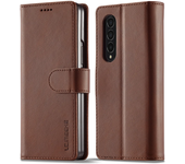 Leather Wallet Case For Samsung Galaxy Z Fold 6 5 4 3 5G Fold6 Fold4 Cards Pocket Folding Flip Book Cover Shockproof Bag Coque