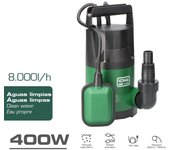 KOMA 08790 Bomba sumergible 400W (agua limpia) - Envío desde ESPAÑA 24h.