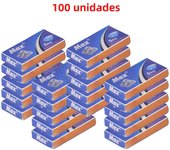 Cuchillas De Afeitar De Acero Inoxidable Clásicas Doble Cara Para Hombres Y Mujeres Eliminación De Vello Corte De Barba Pack De 1/5/10/50/100