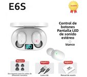 E6S Wireless Bluetooth Earphones TWS Bluetooth Headset Noise Cancelling Earphones With Microphone Headphones For iPhone Xiaomi