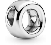 Charm de plata de ley 925 con letra de PANDORA，Incluye Caja Original