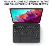 HUWEI TouchPad Keyboard For Lenovo Tab P12 12.7" Case Protective Cover for Xiaoxin Pad Pro 12.7" 2023 TB370FU TB371FC Funda Case