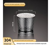Stainless Steel Circular Shape Displacement Anti-Clog Gutter Sewer Rooftop Floor Drain Cover Outer Side Filter Screen