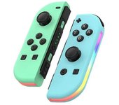 2PCS Joypad Controller (L/R) for Switch, Wireless Joypad Replacement for Switch Controller Dual Vibration/RGB Light-E